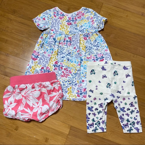 Lot of 3 Old Navy graphic floral pieces 12-18M - Picture 2 of 6